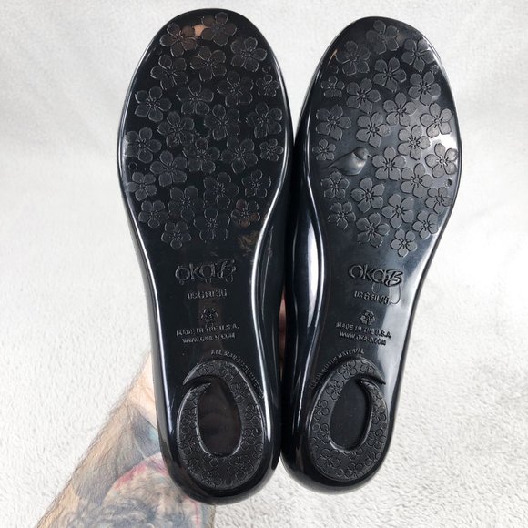 Oka B Shoes Oka B Okabashi Jelly Womens Ballet Flats Loafers